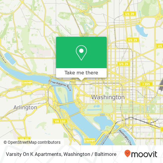 Varsity On K Apartments map