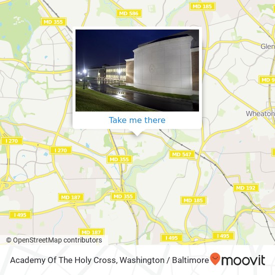 Academy Of The Holy Cross map