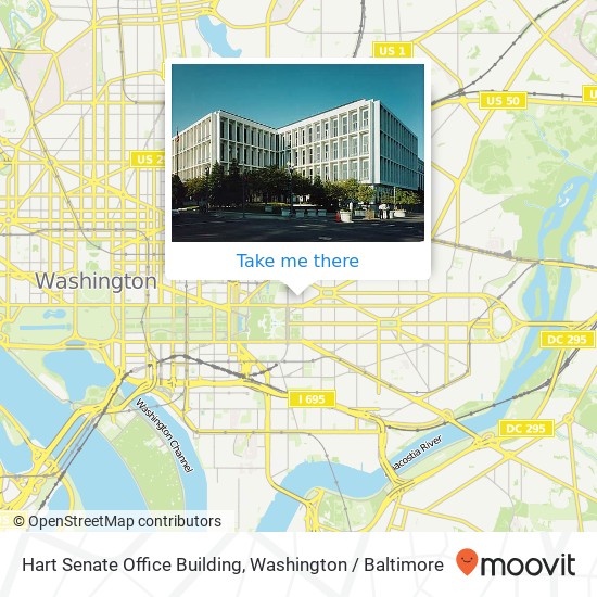 Hart Senate Office Building map