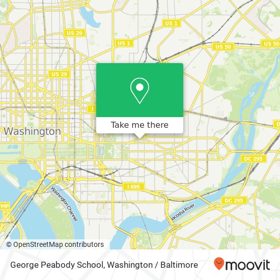 George Peabody School map