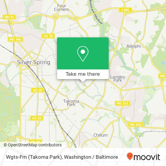 Wgts-Fm (Takoma Park) map