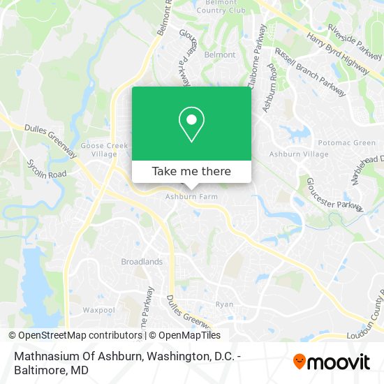 Mathnasium Of Ashburn map