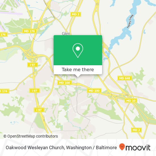 Oakwood Wesleyan Church map