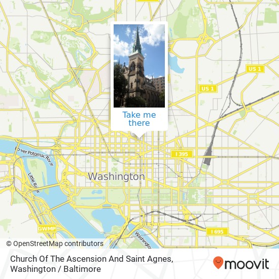 Church Of The Ascension And Saint Agnes map