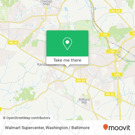 Walmart Supercenter map