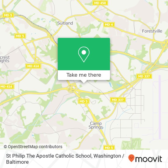 Mapa de St Philip The Apostle Catholic School