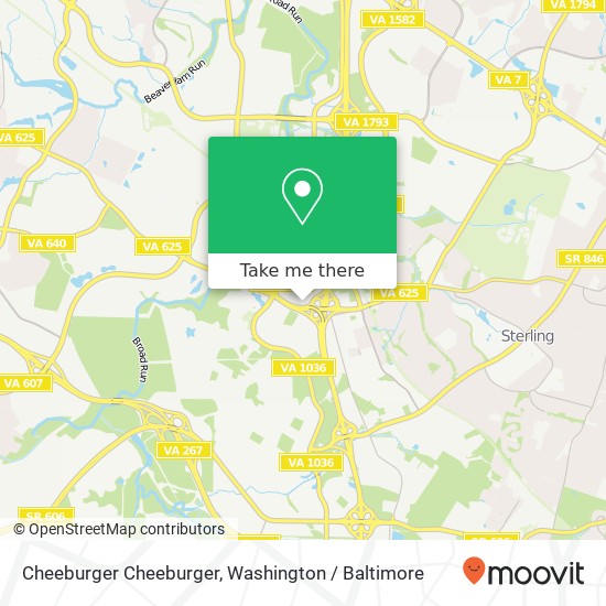 Mapa de Cheeburger Cheeburger