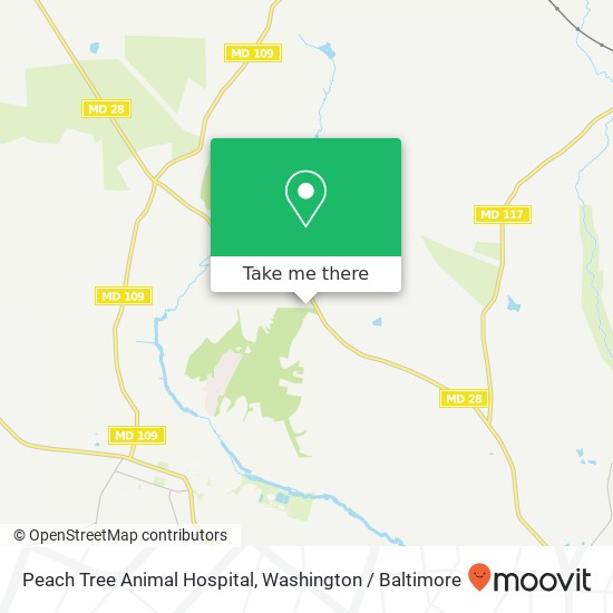 Mapa de Peach Tree Animal Hospital