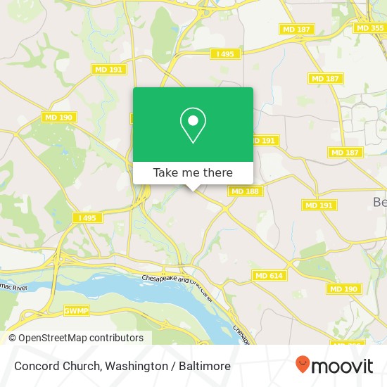 Concord Church map