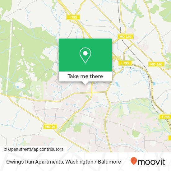 Owings Run Apartments map