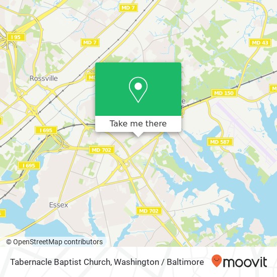 Mapa de Tabernacle Baptist Church