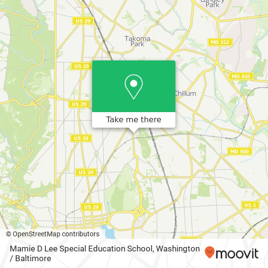 Mamie D Lee Special Education School map