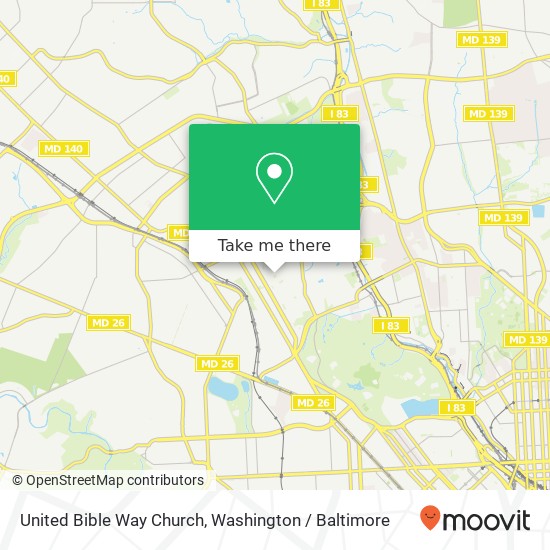 Mapa de United Bible Way Church