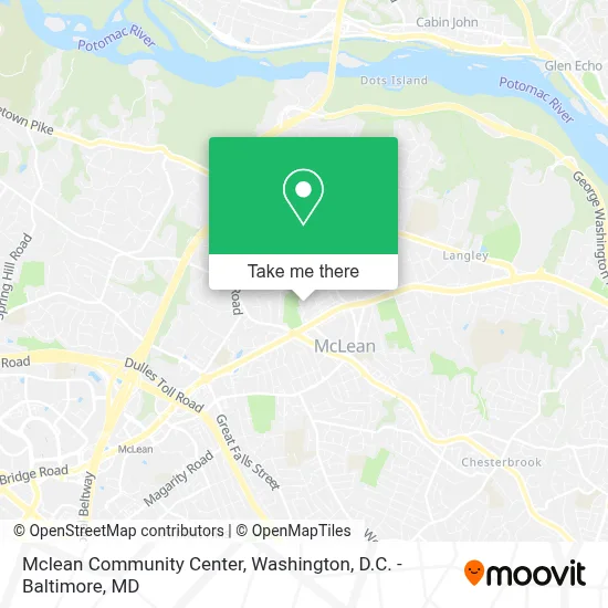 Mclean Community Center map