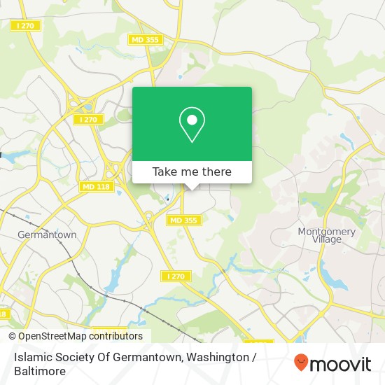 Islamic Society Of Germantown map