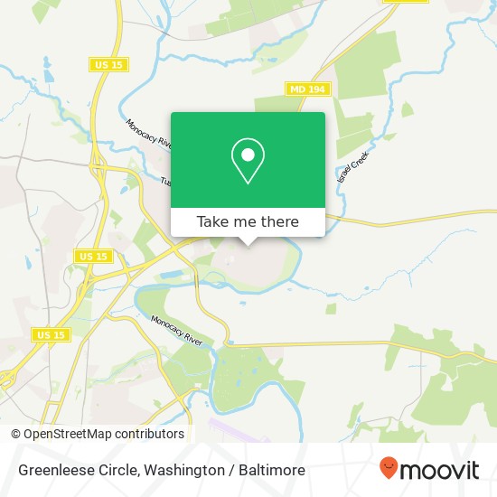 Mapa de Greenleese Circle