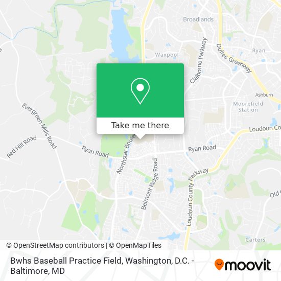 Mapa de Bwhs Baseball Practice Field