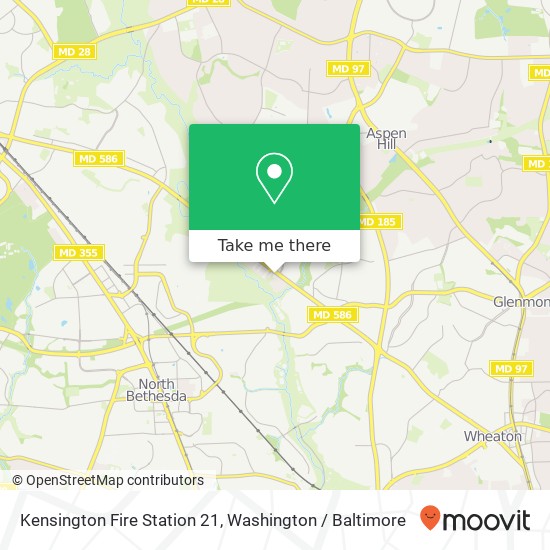Kensington Fire Station 21 map