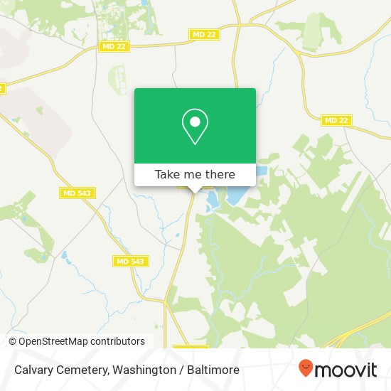 Calvary Cemetery map