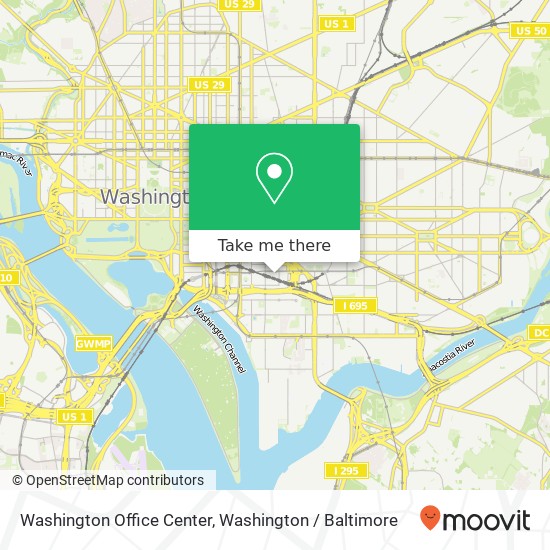 Mapa de Washington Office Center