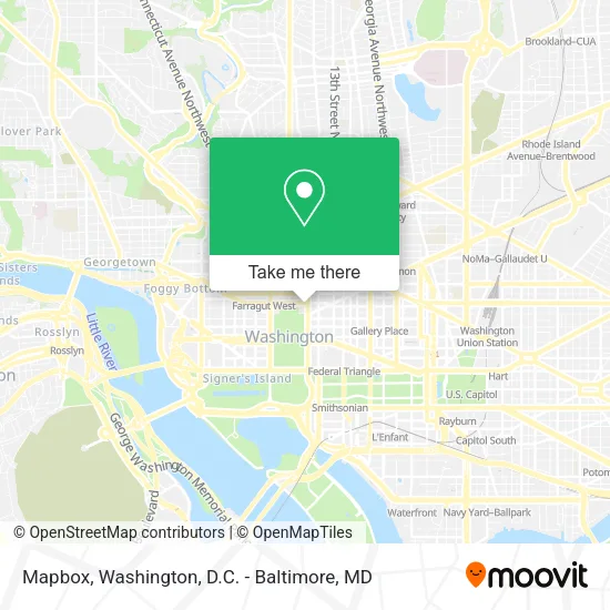 Mapbox map