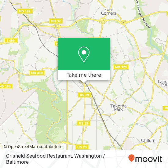 Mapa de Crisfield Seafood Restaurant