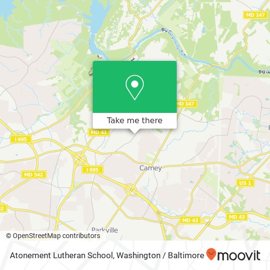 Mapa de Atonement Lutheran School