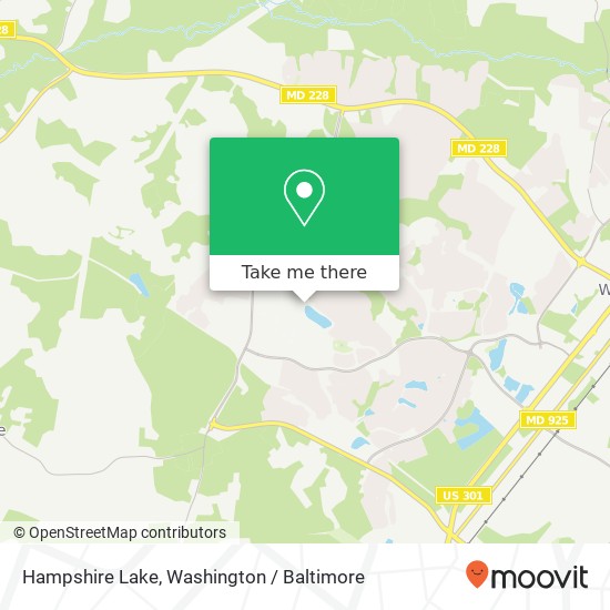 Mapa de Hampshire Lake