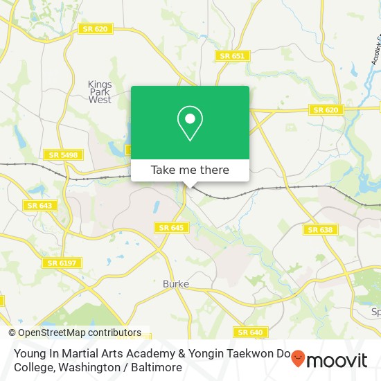 Mapa de Young In Martial Arts Academy & Yongin Taekwon Do College