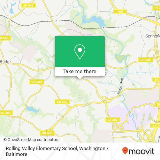 Mapa de Rolling Valley Elementary School