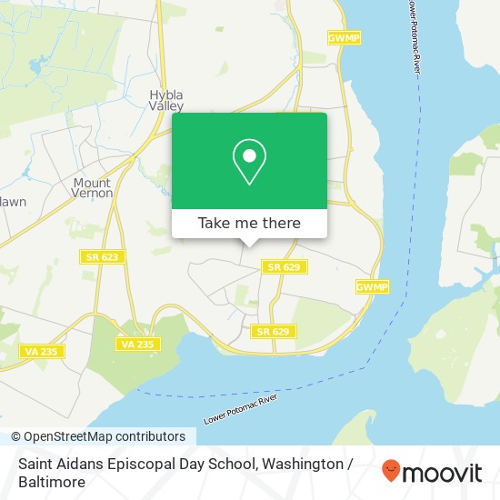 Saint Aidans Episcopal Day School map