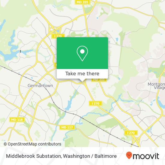 Mapa de Middlebrook Substation