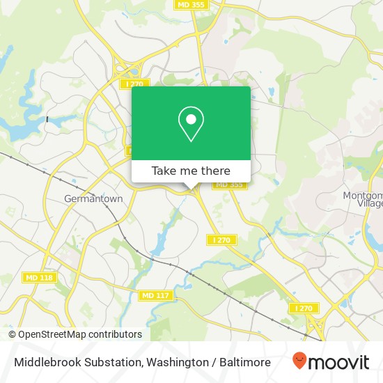 Middlebrook Substation map