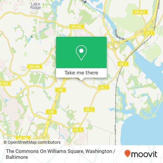 The Commons On Williams Square map