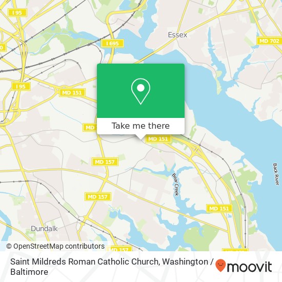 Mapa de Saint Mildreds Roman Catholic Church