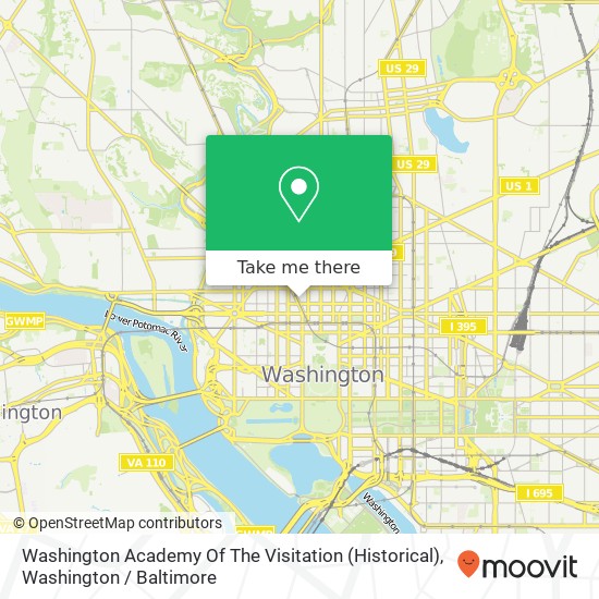 Mapa de Washington Academy Of The Visitation (Historical)