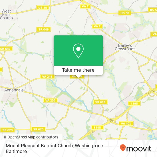 Mount Pleasant Baptist Church map