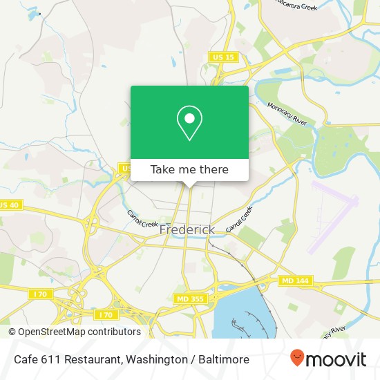 Cafe 611 Restaurant map