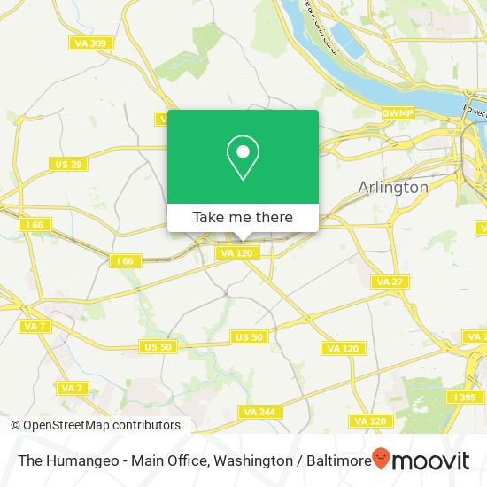 The Humangeo - Main Office map