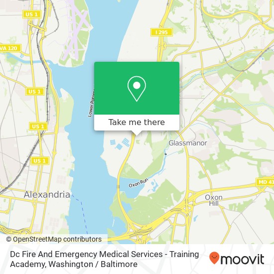 Dc Fire And Emergency Medical Services - Training Academy map