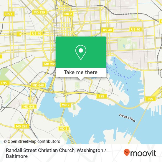 Mapa de Randall Street Christian Church