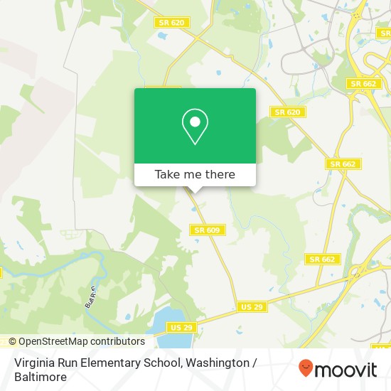 Mapa de Virginia Run Elementary School