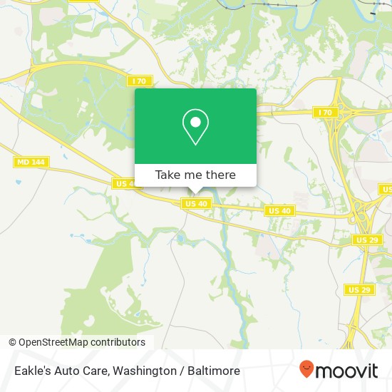 Eakle's Auto Care map