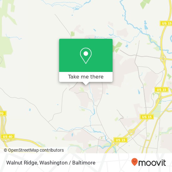 Mapa de Walnut Ridge