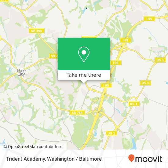 Mapa de Trident Academy