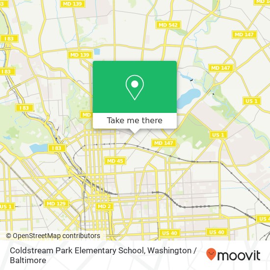 Coldstream Park Elementary School map