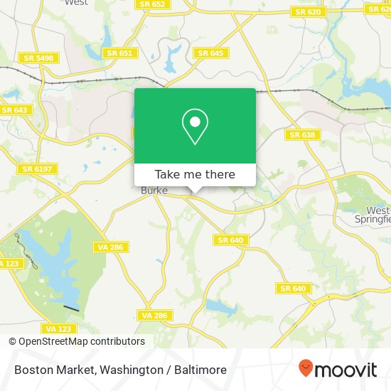 Boston Market map