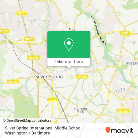 Silver Spring International Middle School map