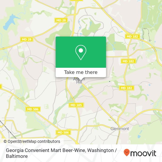 Georgia Convenient Mart Beer-Wine map
