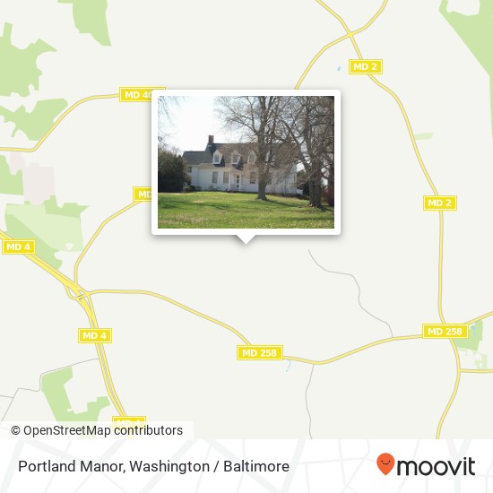 Mapa de Portland Manor